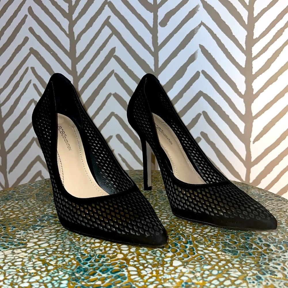 BCBGeneration Mesh Heels